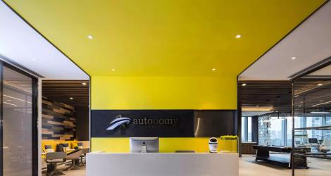 3000㎡中關(guān)村通航大廈辦公樓，材料和空間的對話！